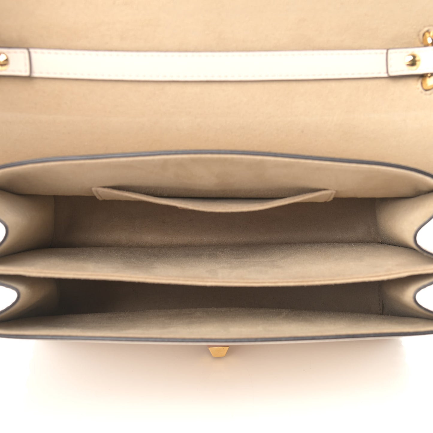 Vitello Baltico Scalloped Studded Kan I Shoulder Bag Camelia