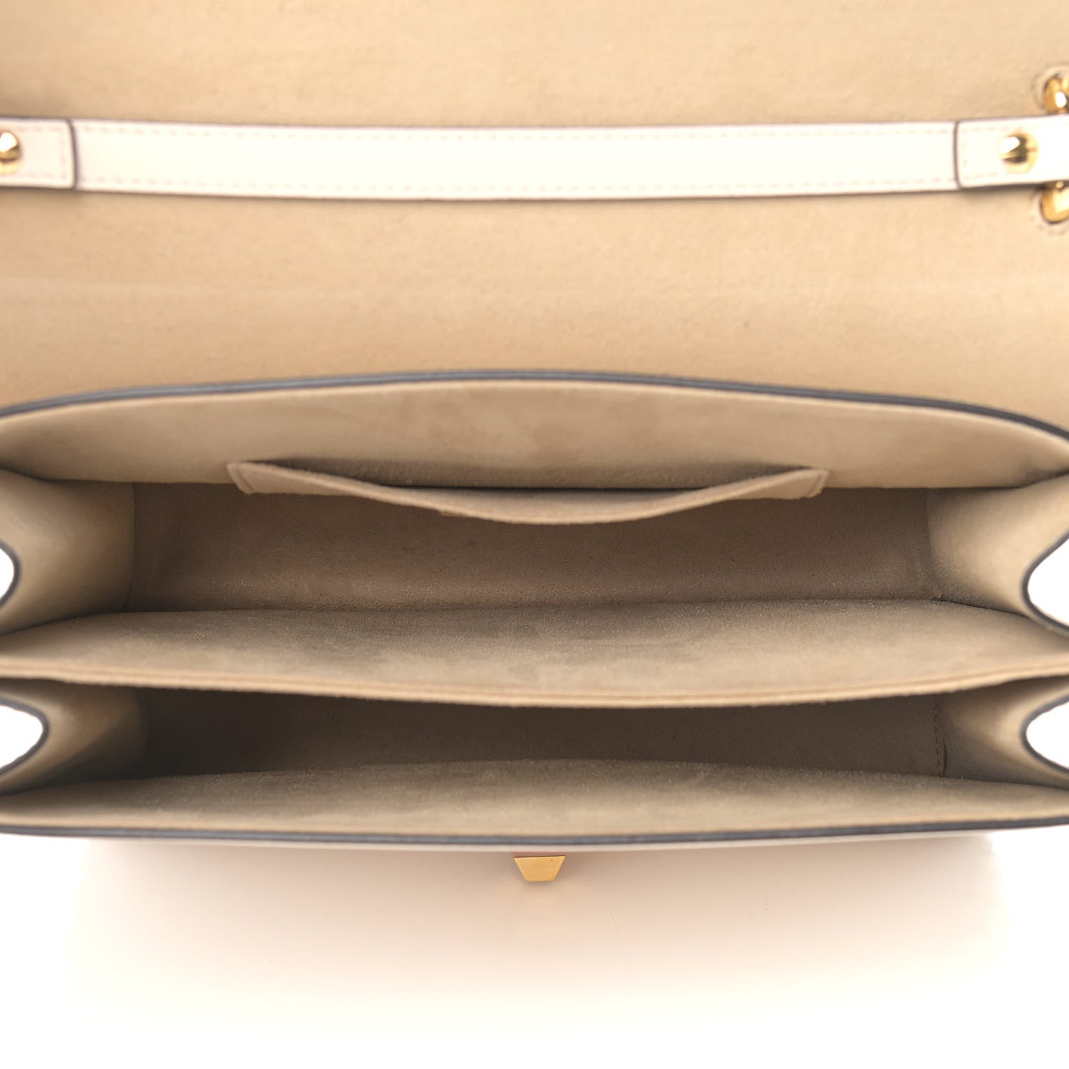 Fendi Vitello Baltico Scalloped Studded Kan I Shoulder Bag Camelia 5 of 19