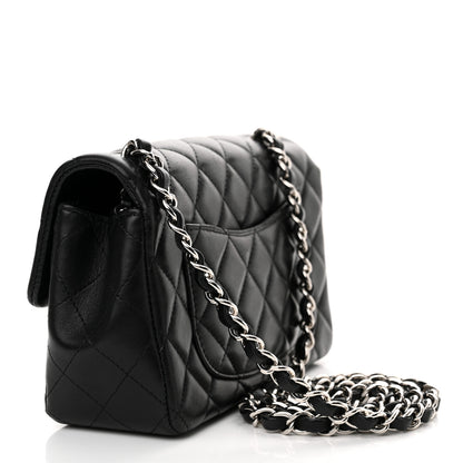 Chanel Lambskin Quilted Mini Rectangular Flap Black 3 of 12