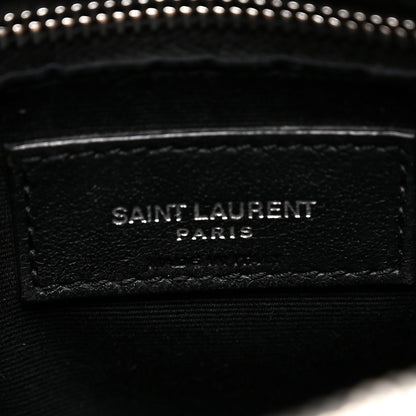 Saint Laurent Calfskin Y Quilted Monogram Medium Loulou Chain Satchel Black 6 of 11