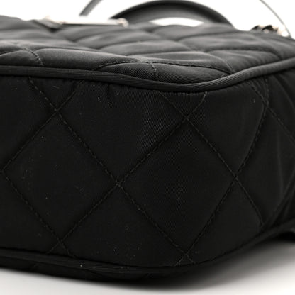 Prada Nylon Tessuto Impuntu Quilted Bandoliera Crossbody Bag Black 8 of 8