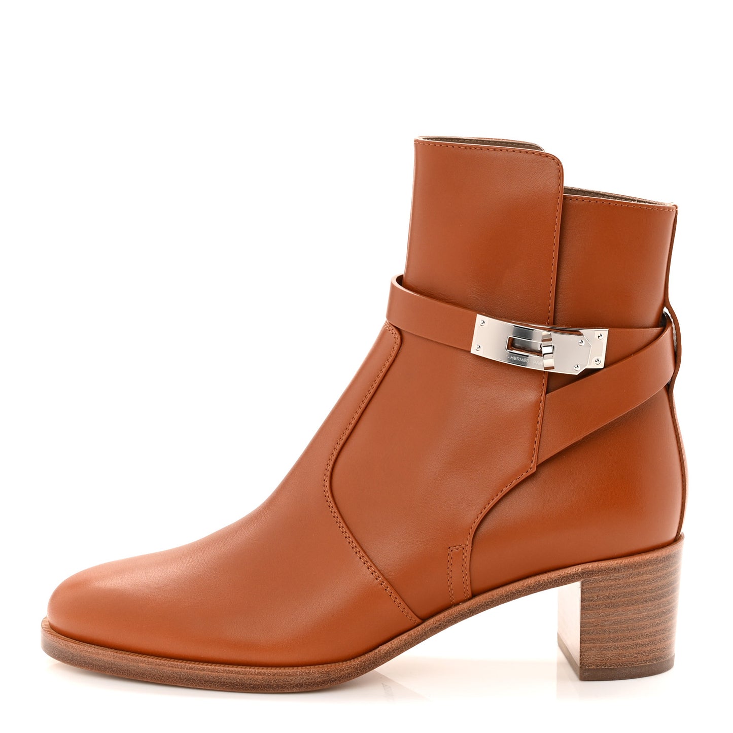 Calfskin Frenchie 50 Ankle Boots 37 Naturel