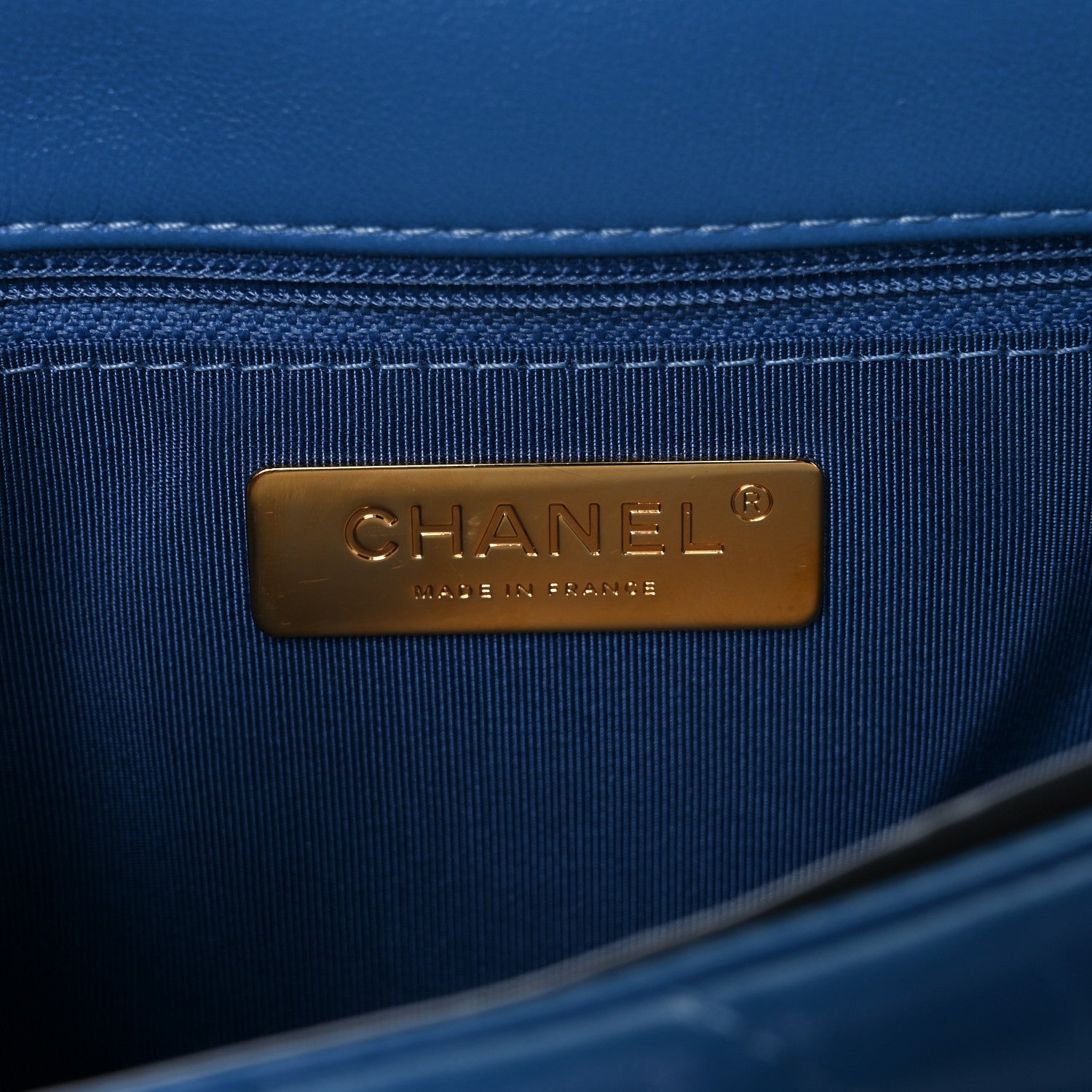 Chanel Lambskin Quilted Medium Chanel 19 Flap Blue 7 of 8