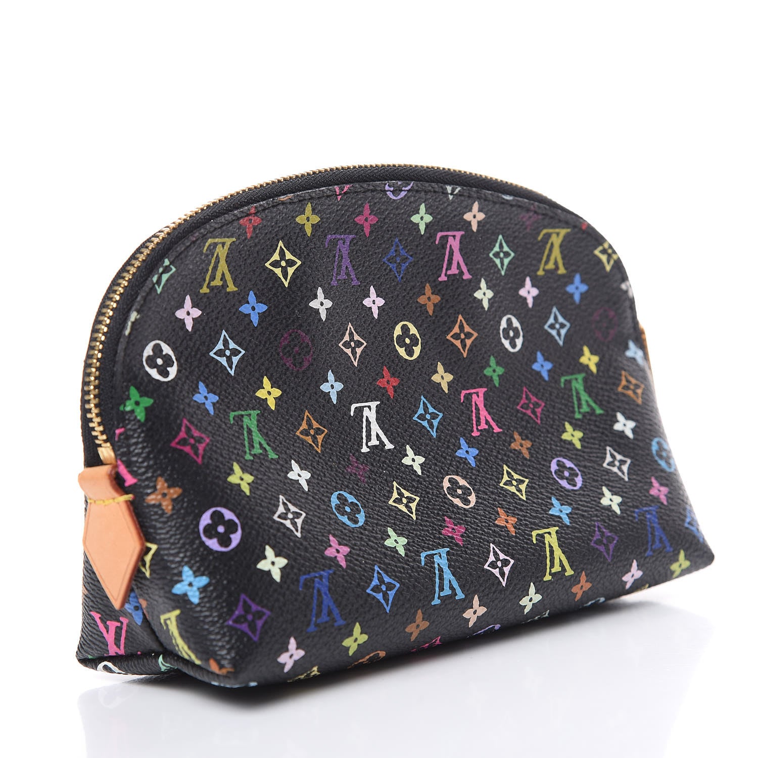 Louis Vuitton Monogram Multicolor Cosmetic Pouch Black Grenade 3 of 8