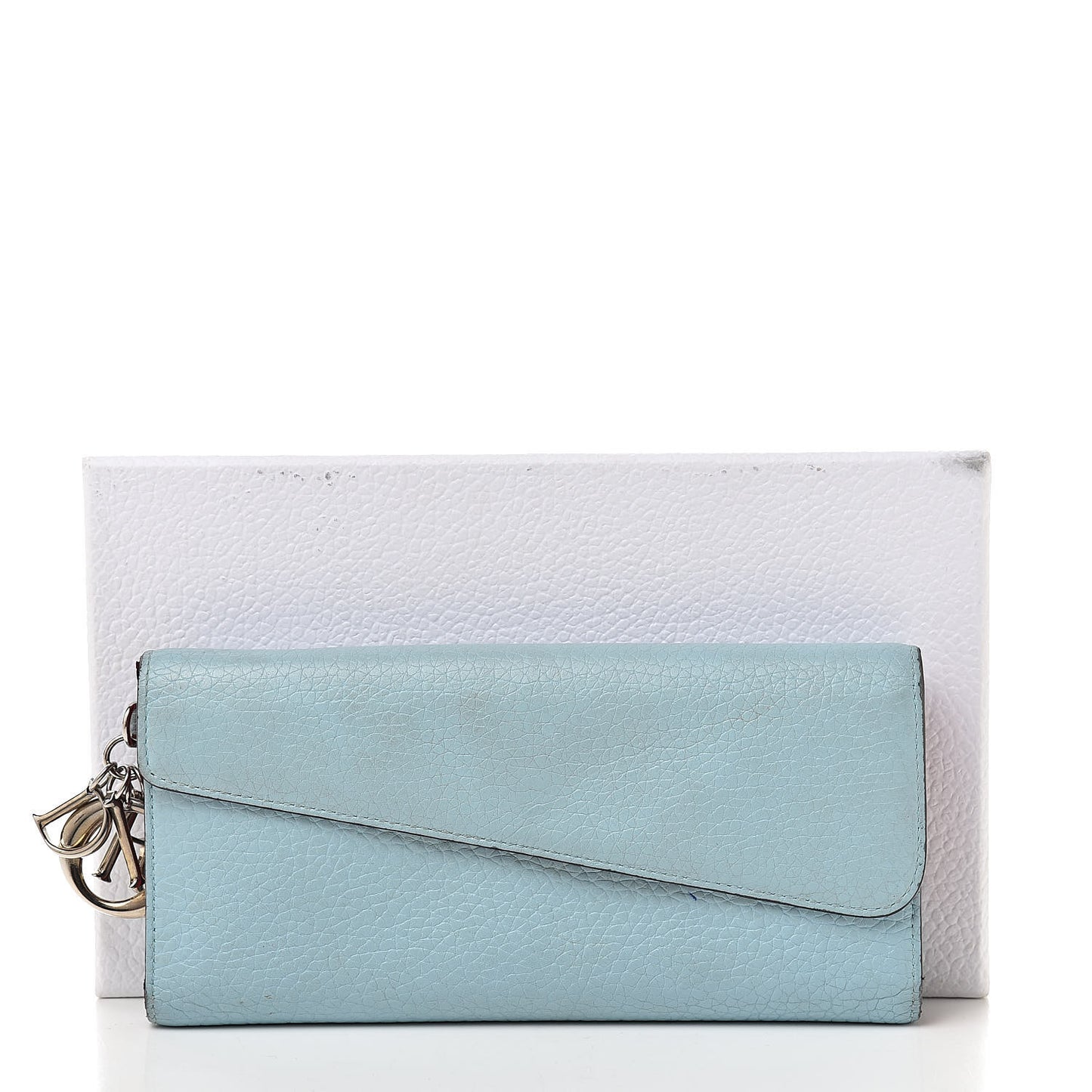 Bullcalf Diorissimo Long Wallet Sky Blue Pink