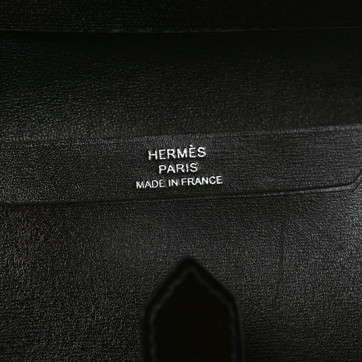 Hermes Box Monochrome Bearn Card Holder Wallet Black 6 of 6