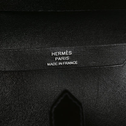 Hermes Box Monochrome Bearn Card Holder Wallet Black 6 of 6