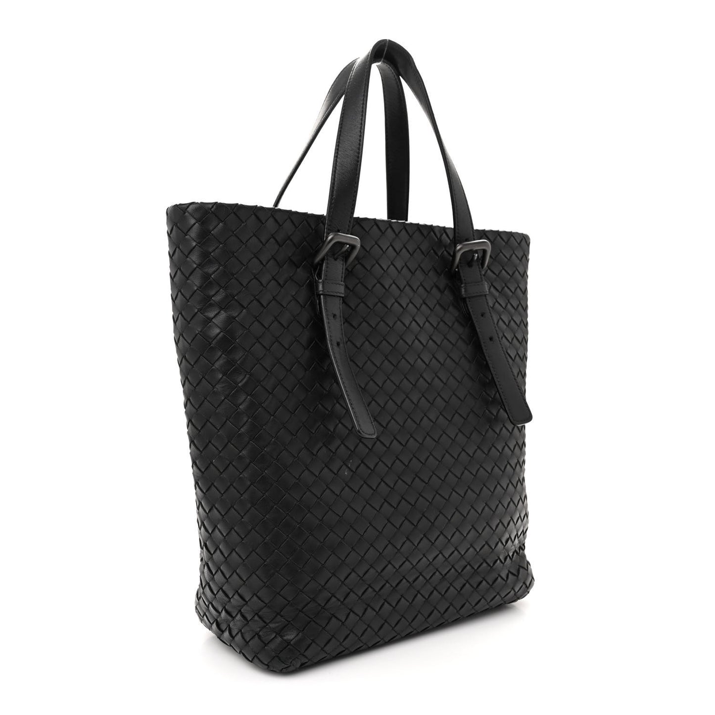 Nappa Intrecciato Medium Seamless Tote Black