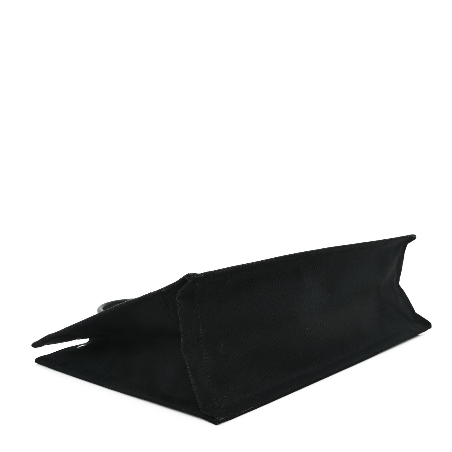 Saint Laurent Linen Calfskin Rive Gauche Tote Black 4 of 13
