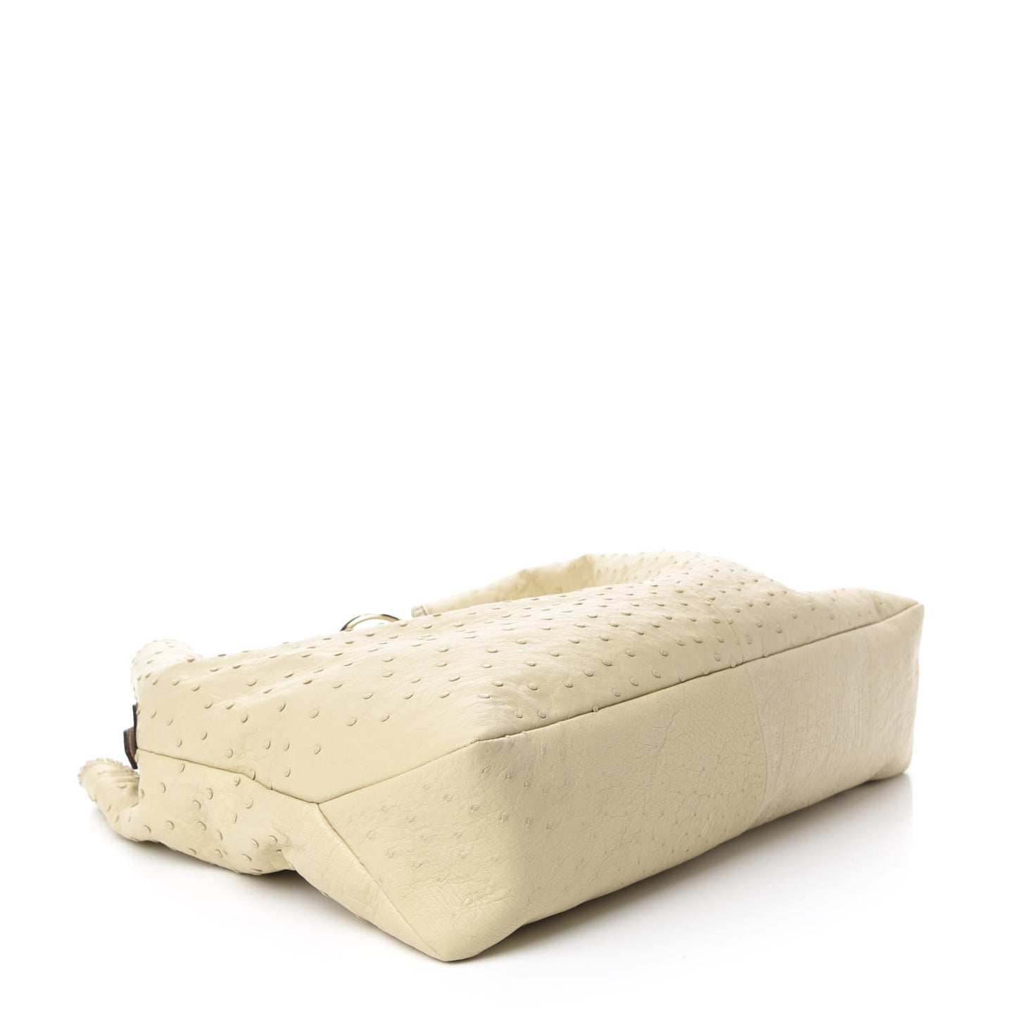 Ostrich Large Horsebit Chain Ivory