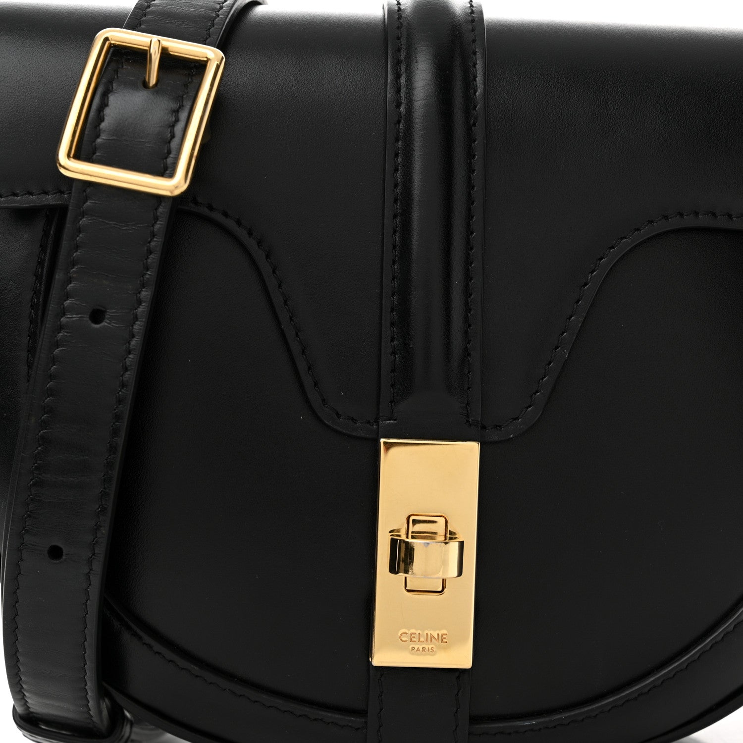 Celine Satinated Calfskin Besace Small 16 Black 8 of 14