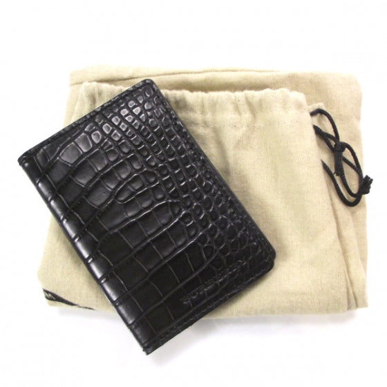 Alligator Organizer Wallet Black