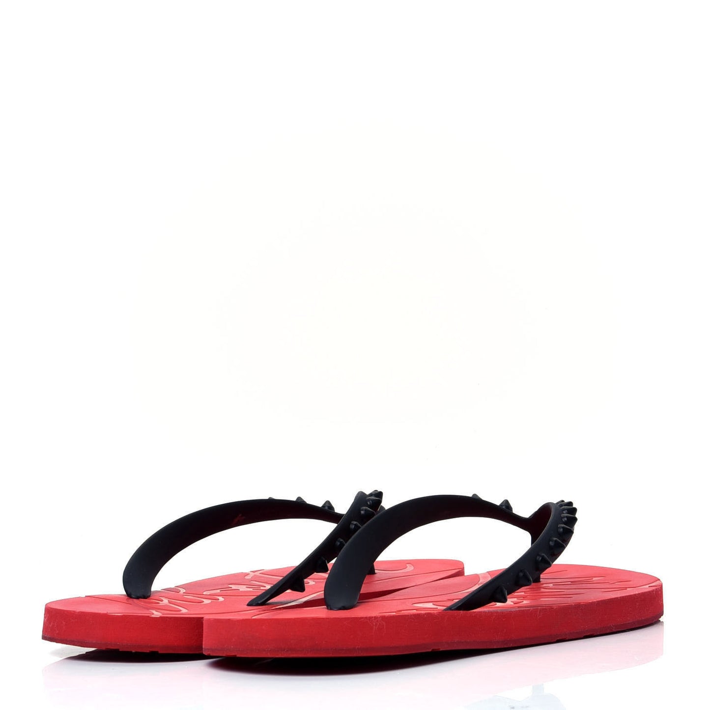 Rubber Spike Loubi Donna Flip Flop 42 Black