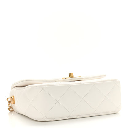 Chanel Lambskin Quilted Mini My Perfect Flap White 4 of 11