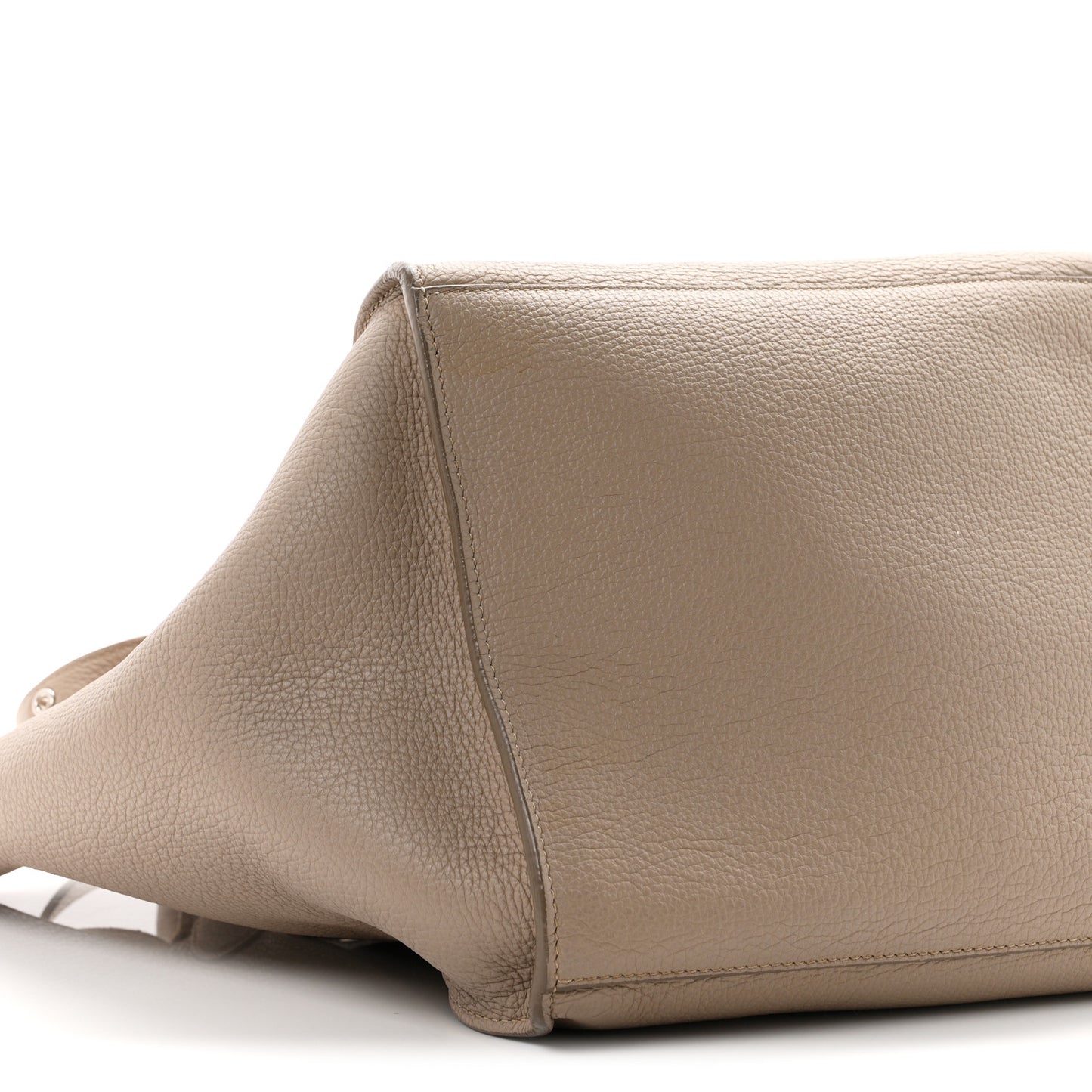Supple Grained Calfskin Small Big Bag Light Taupe