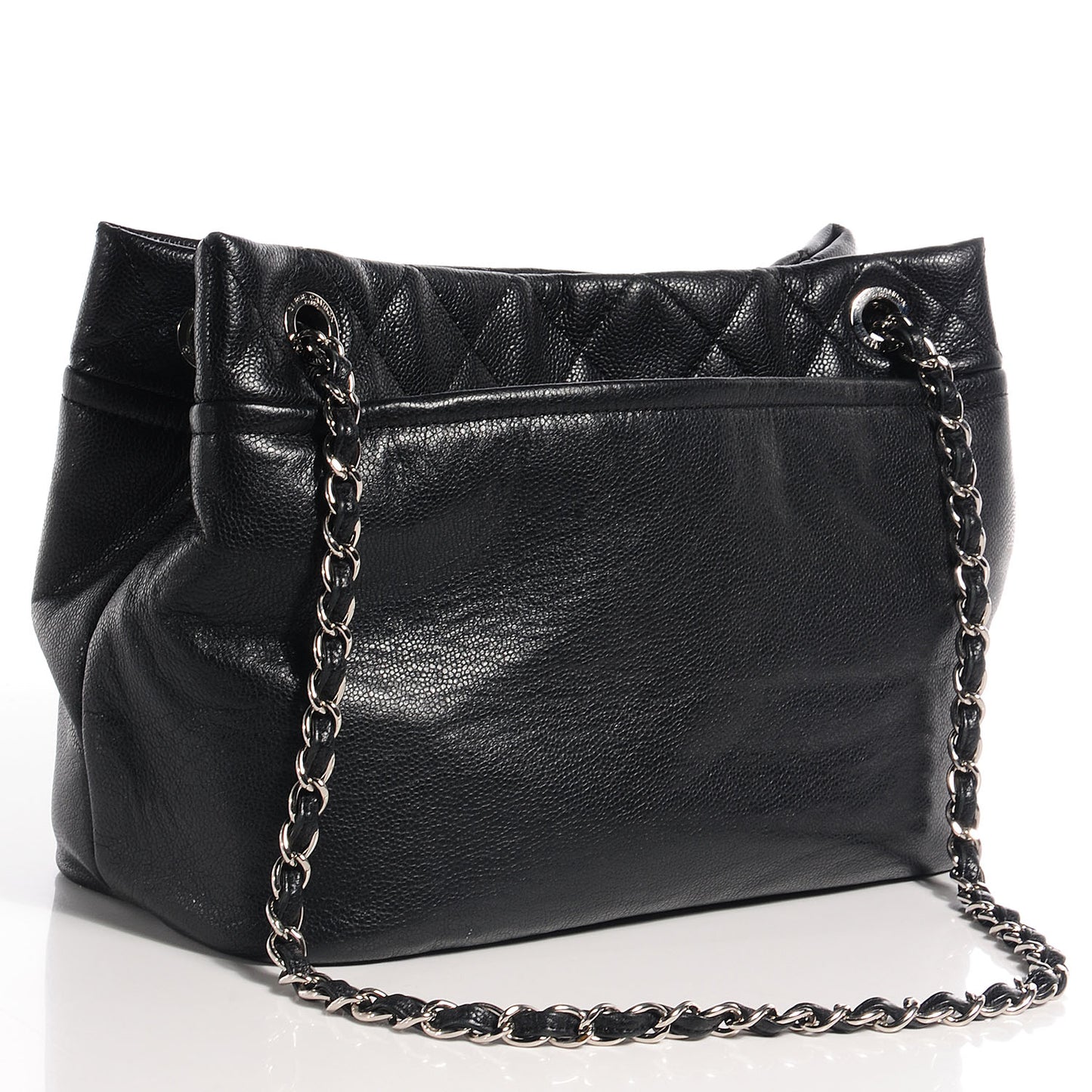 Caviar Large CC Timeless Soft Tote Black