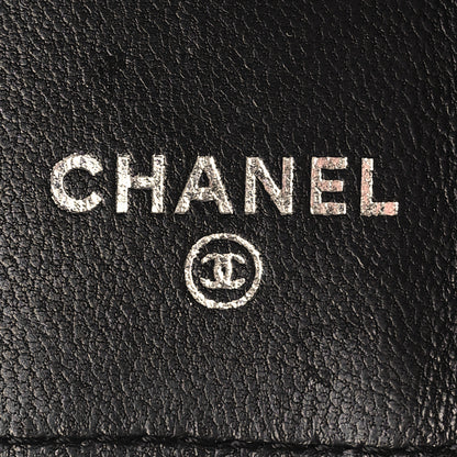 Chanel Lambskin Camellia Embossed 6 Key Holder Black 6 of 9