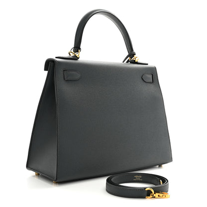 Hermes Epsom Kelly Sellier 28 Bleu Orage 3 of 12