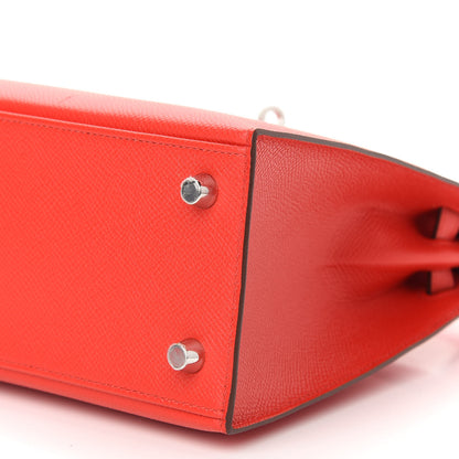 Hermes Epsom Verso Kelly Sellier 25 Rouge De Coeur Rouge Grenat 8 of 8