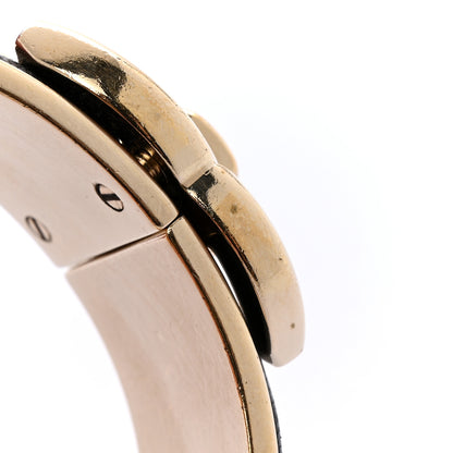 Chanel Lambskin CC Turnlock Cuff Bracelet Black Gold 5 of 5