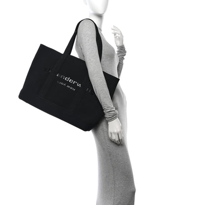 Alexander Wang Ribbed Knit Ryan Tote Black 2 of 9