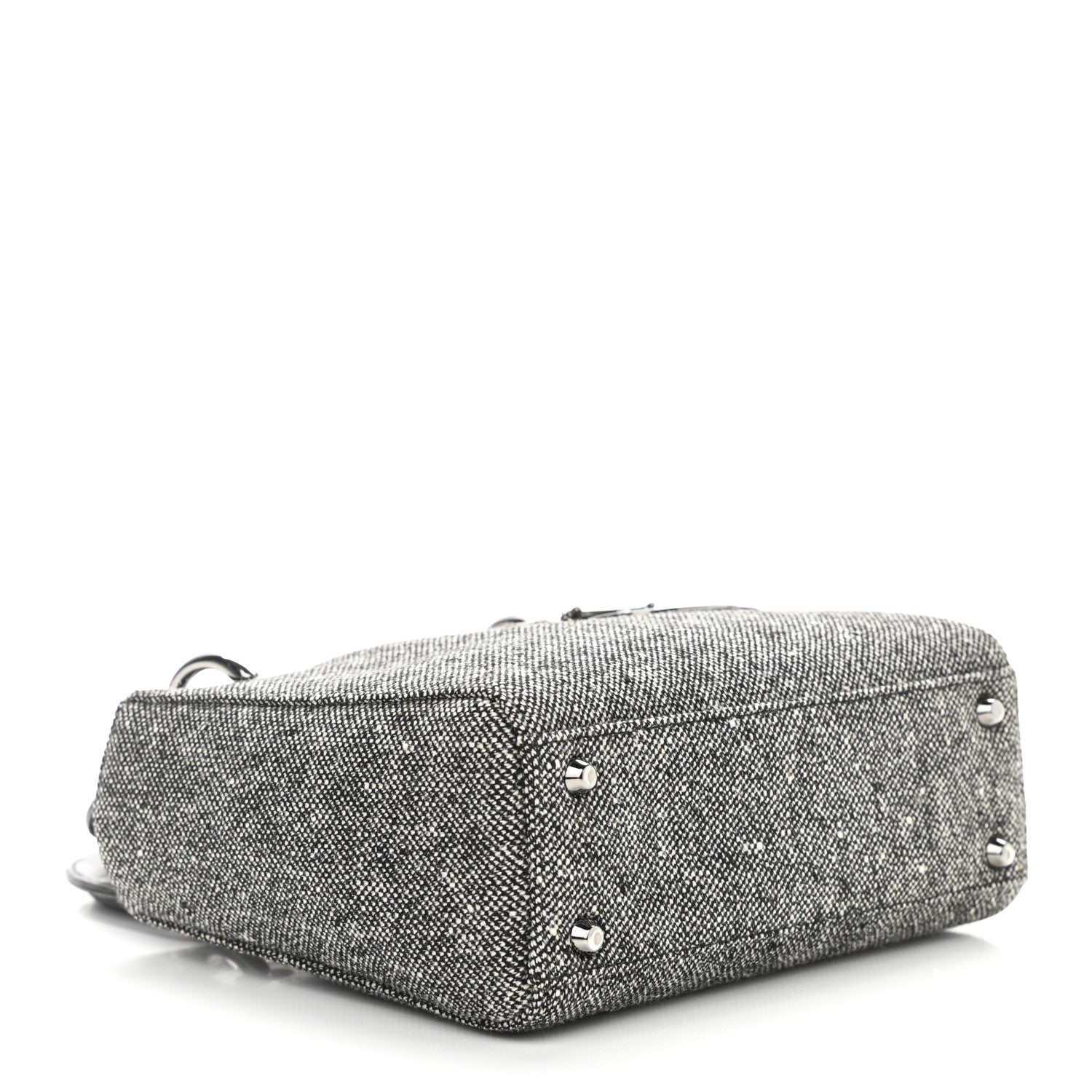 Christian Dior Tweed Mini Lady Dior Black 4 of 10