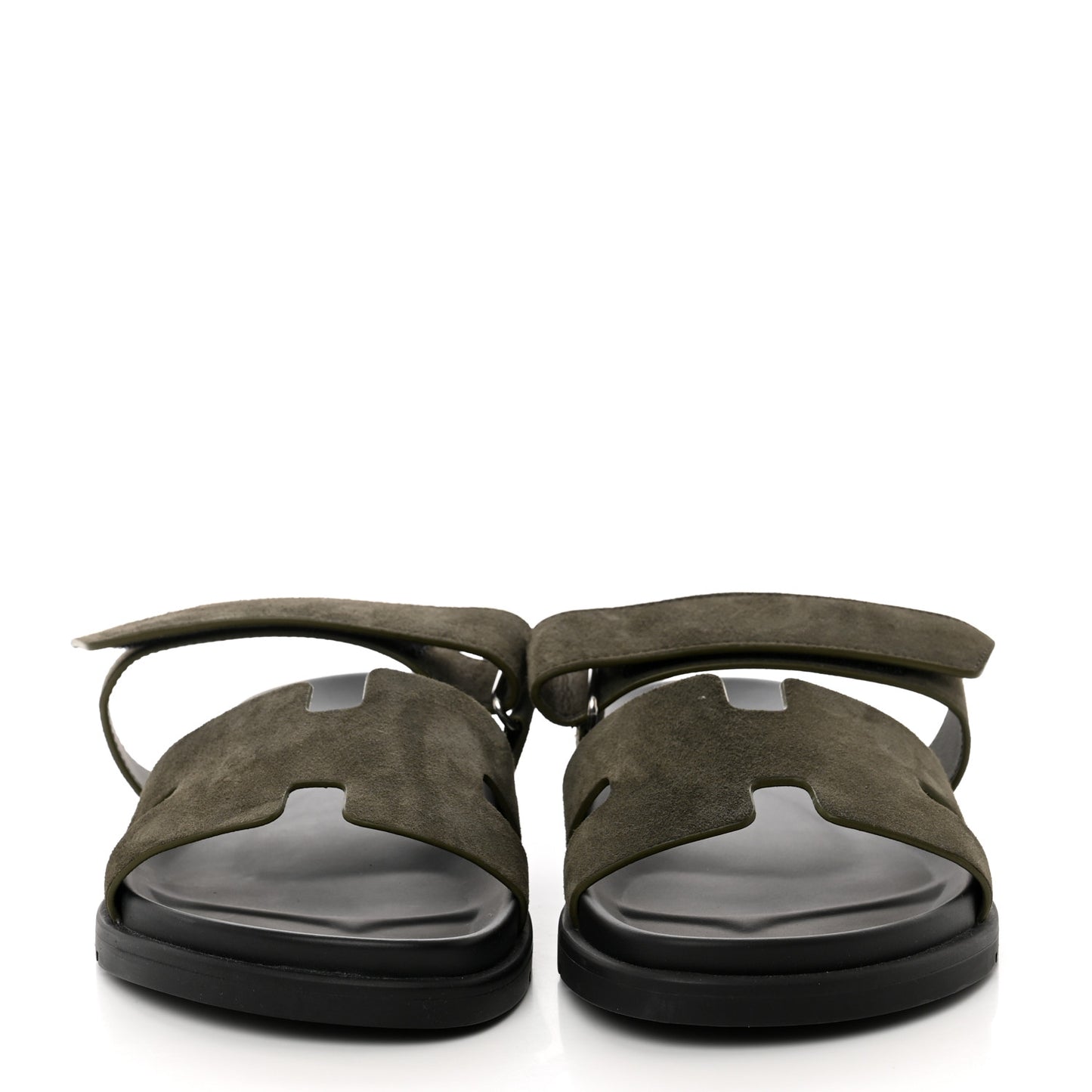 Suede Goatskin Mens Chypre Sandals 43.5 Vert Toundra
