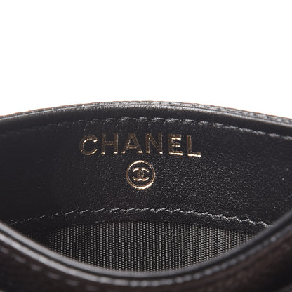 Chanel Caviar Quilted Filigree Card Holder Black 6 of 9