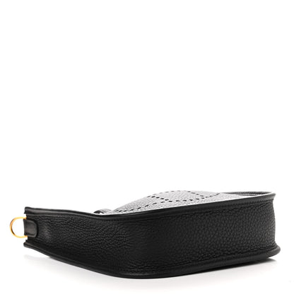 Hermes Taurillon Clemence Evelyne TPM Black 4 of 11