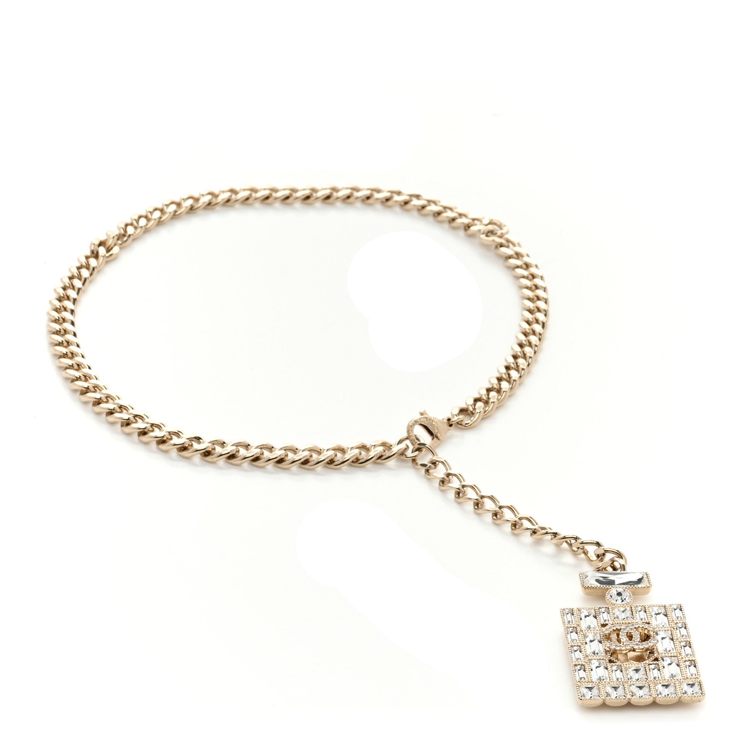 Chanel Metal Crystal CC Perfume Belt Gold 1 of 5