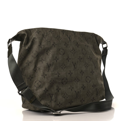 Louis Vuitton Monogram Denim Impression Besace GM Kaki Fonce 3 of 8