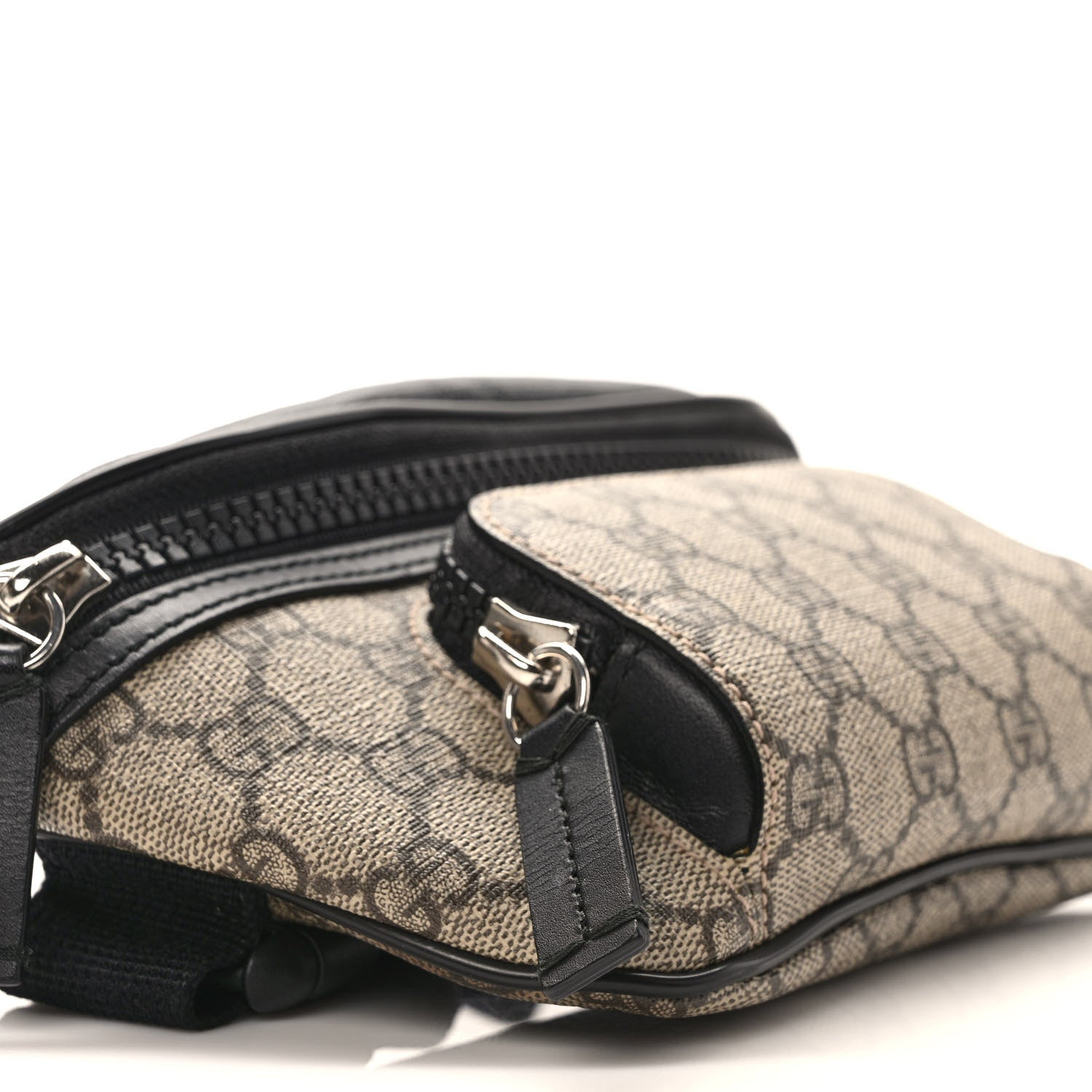 Gucci GG Supreme Monogram Belt Bag Black 7 of 8