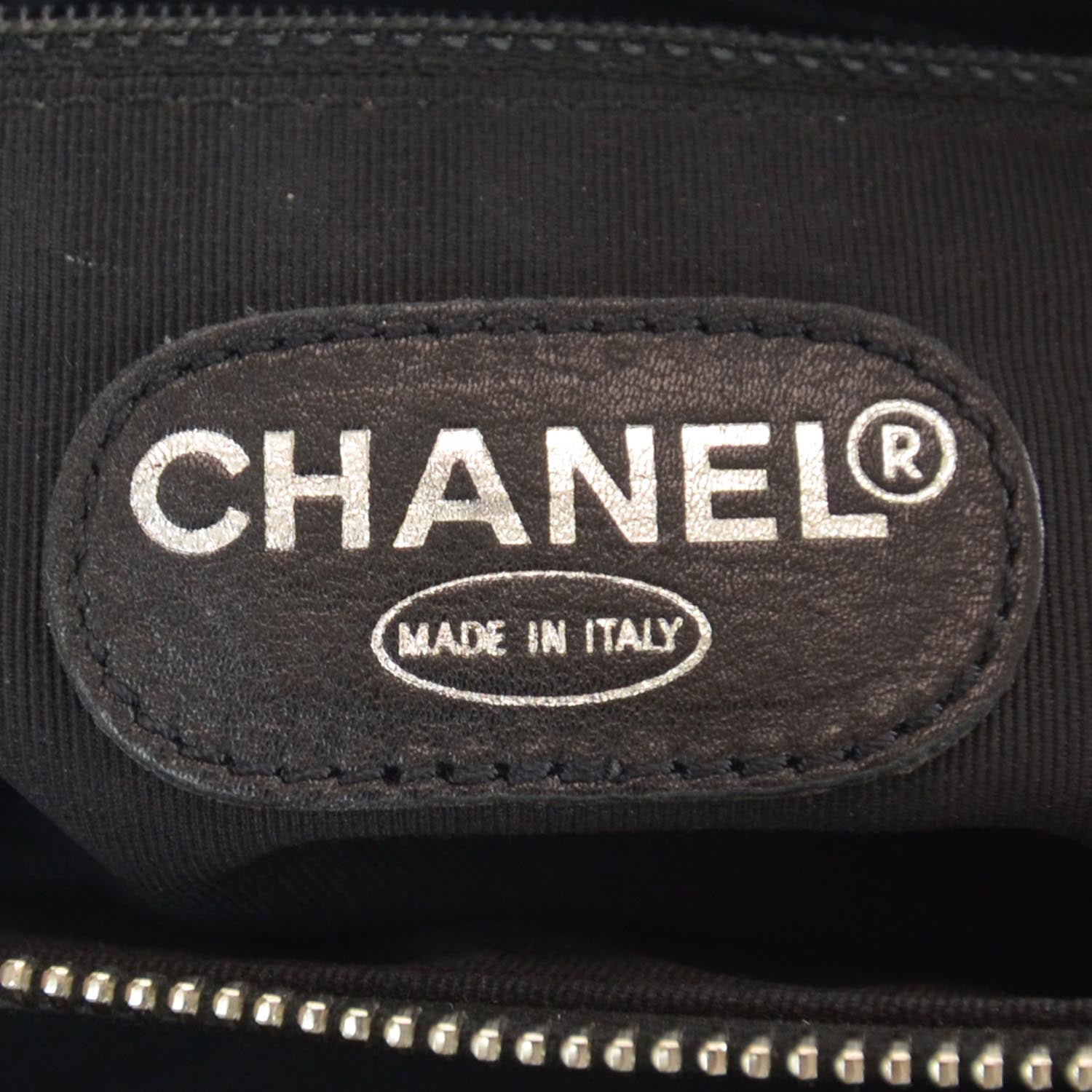 Chanel Lambskin Shopping Tote Black 6 of 8