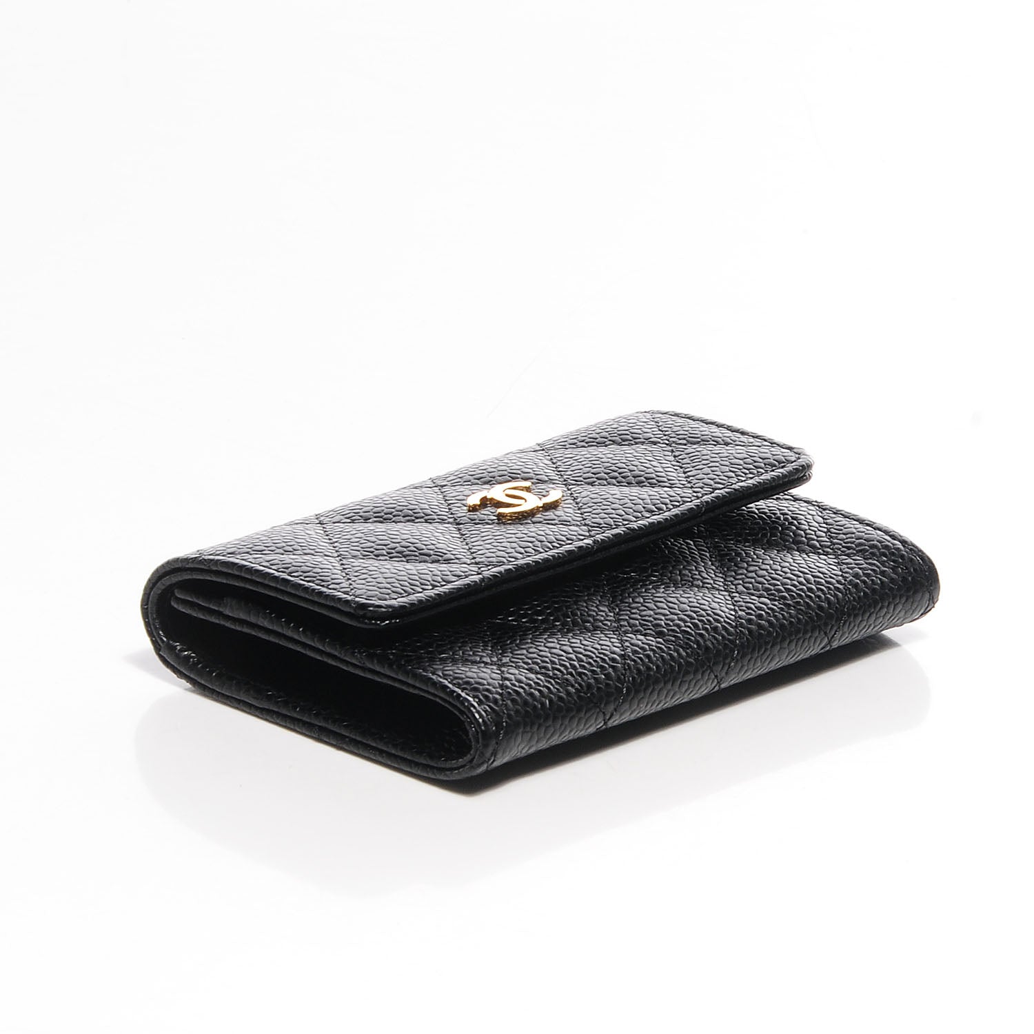 Chanel Caviar Quilted Flap Card Holder Black 4 of 9