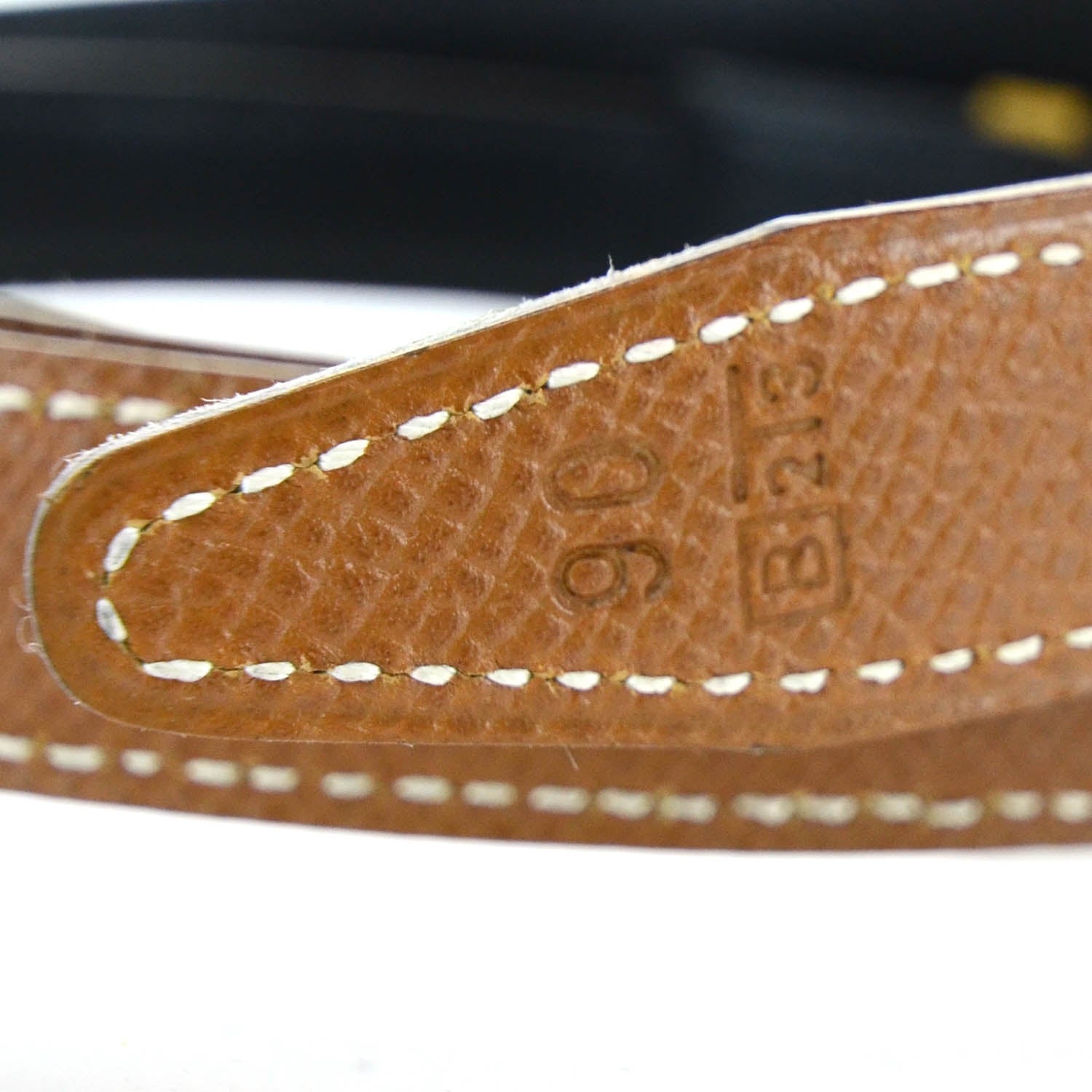 Hermes Leather Reversible H Belt 90 Black Gold 2 of 6