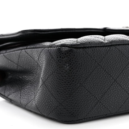 Chanel Caviar Quilted Medium Double Flap Black 9 of 11