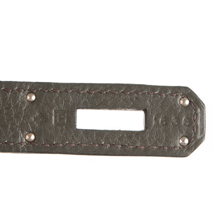 Hermes Taurillon Clemence Jypsiere 28 Vert de Gris 7 of 7