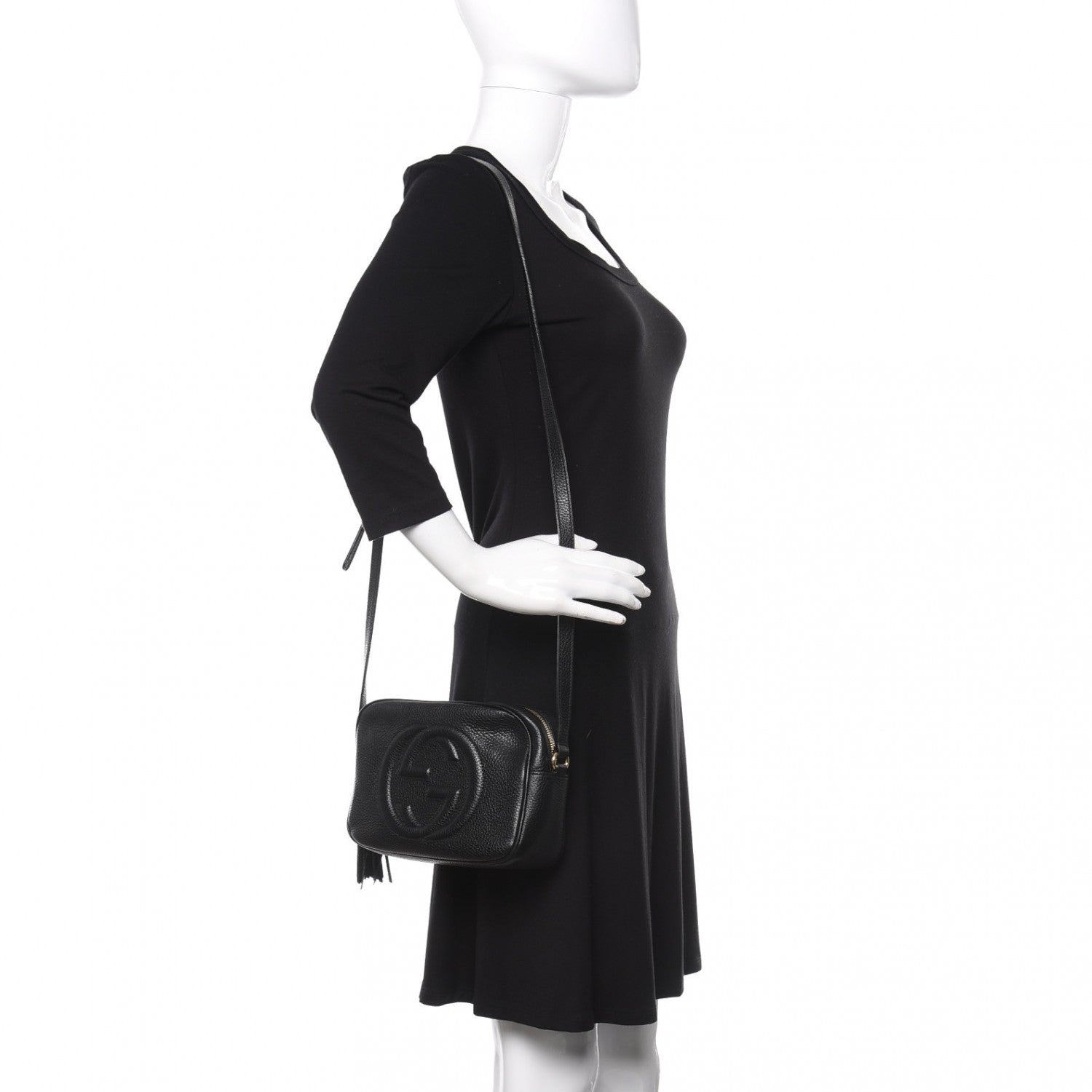 Gucci Pebbled Calfskin Small Soho Disco Bag Black 2 of 10