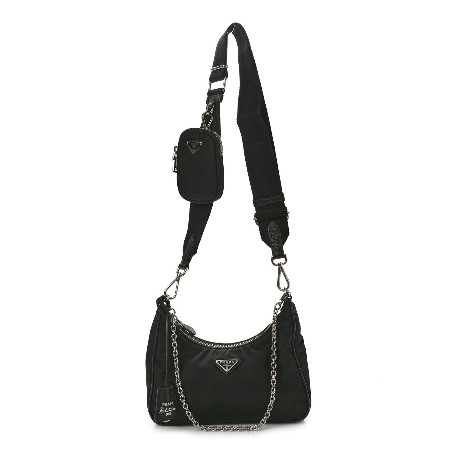 Nylon Re-Edition 2005 Shoulder Bag Black