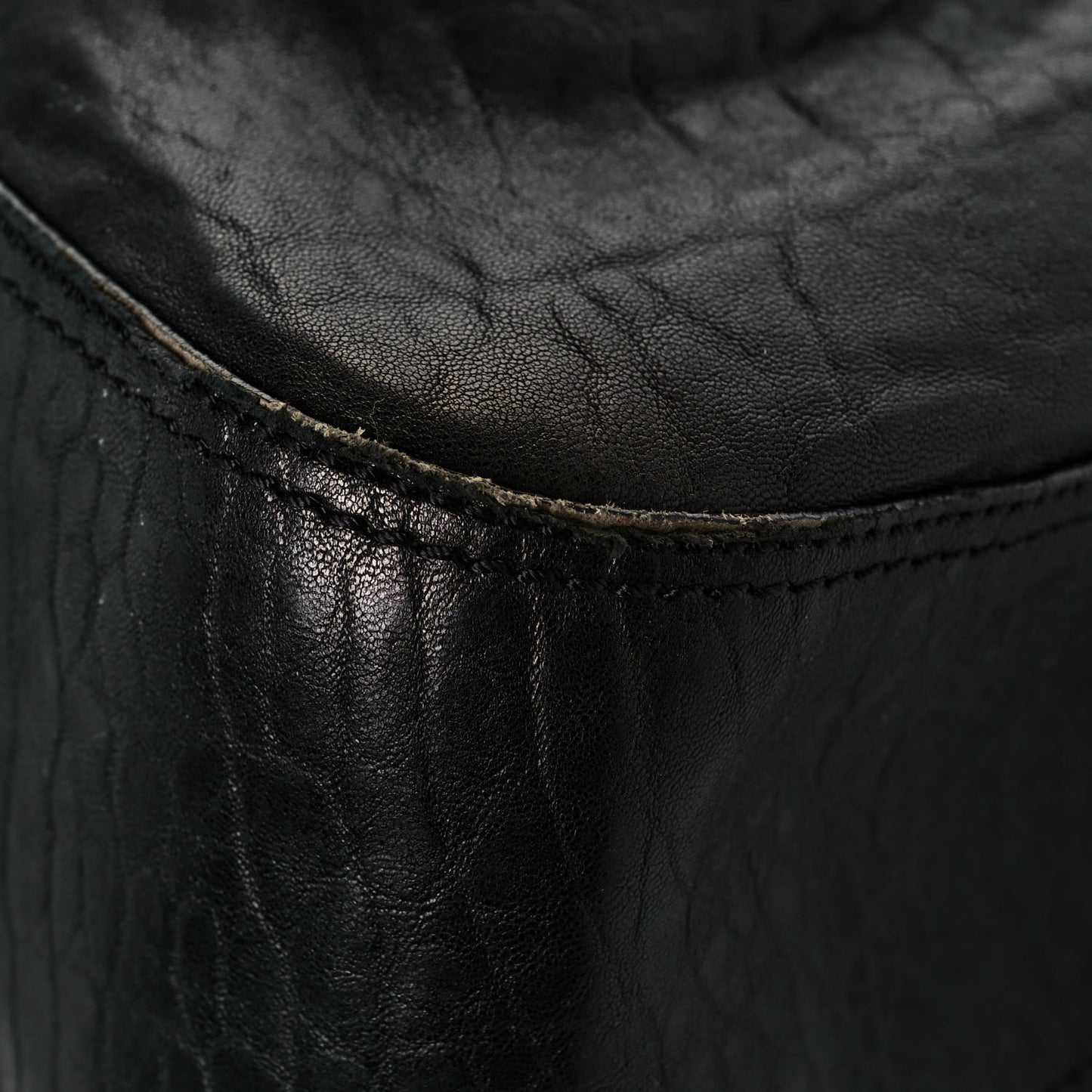 Nappa Patent Large B Bag Black