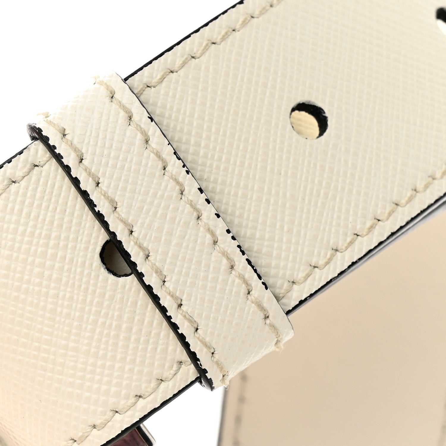Prada Saffiano Travel Small Brique Top Handle Crossbody Bag White 20 of 22