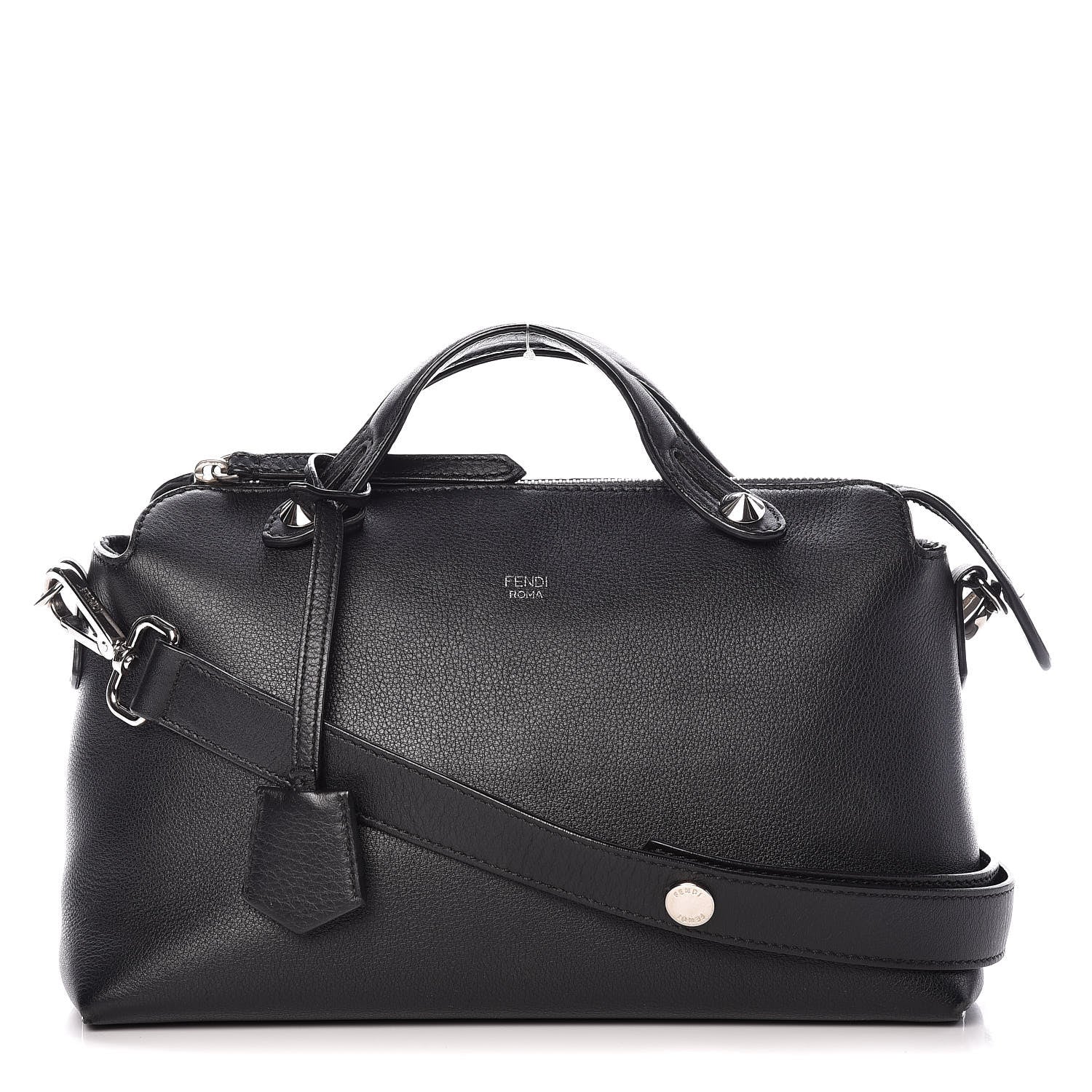Fendi Vitello Dolce Marmol Medium By The Way Boston Bag Black 1 of 12