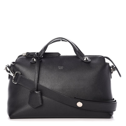 Fendi Vitello Dolce Marmol Medium By The Way Boston Bag Black 1 of 12