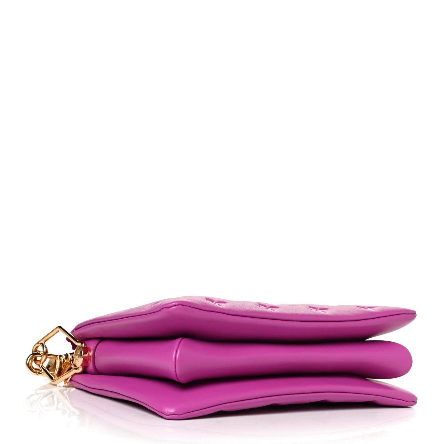 Lambskin Embossed Monogram Coussin BB Orchid