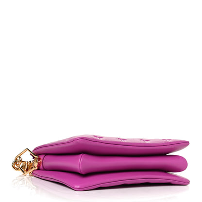 Louis Vuitton Lambskin Embossed Monogram Coussin BB Orchid 4 of 9