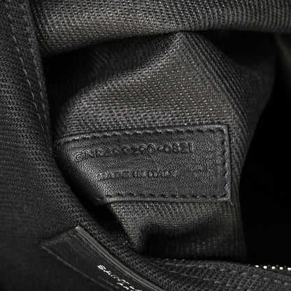 Saint Laurent Linen Calfskin Rive Gauche Tote Black 7 of 12