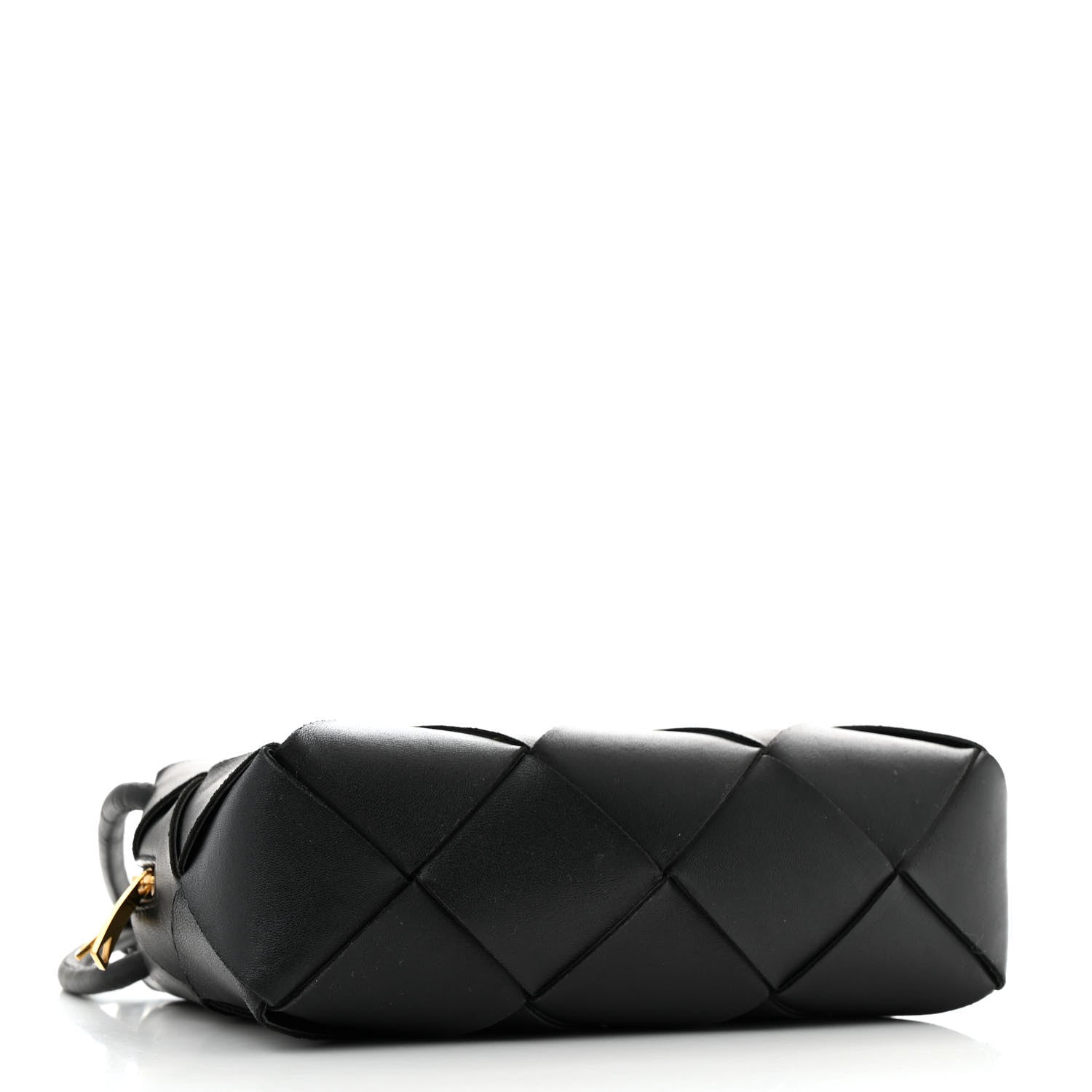 Bottega Veneta Lambskin Maxi Intrecciato Small Cassette Camera Bag Black 4 of 12