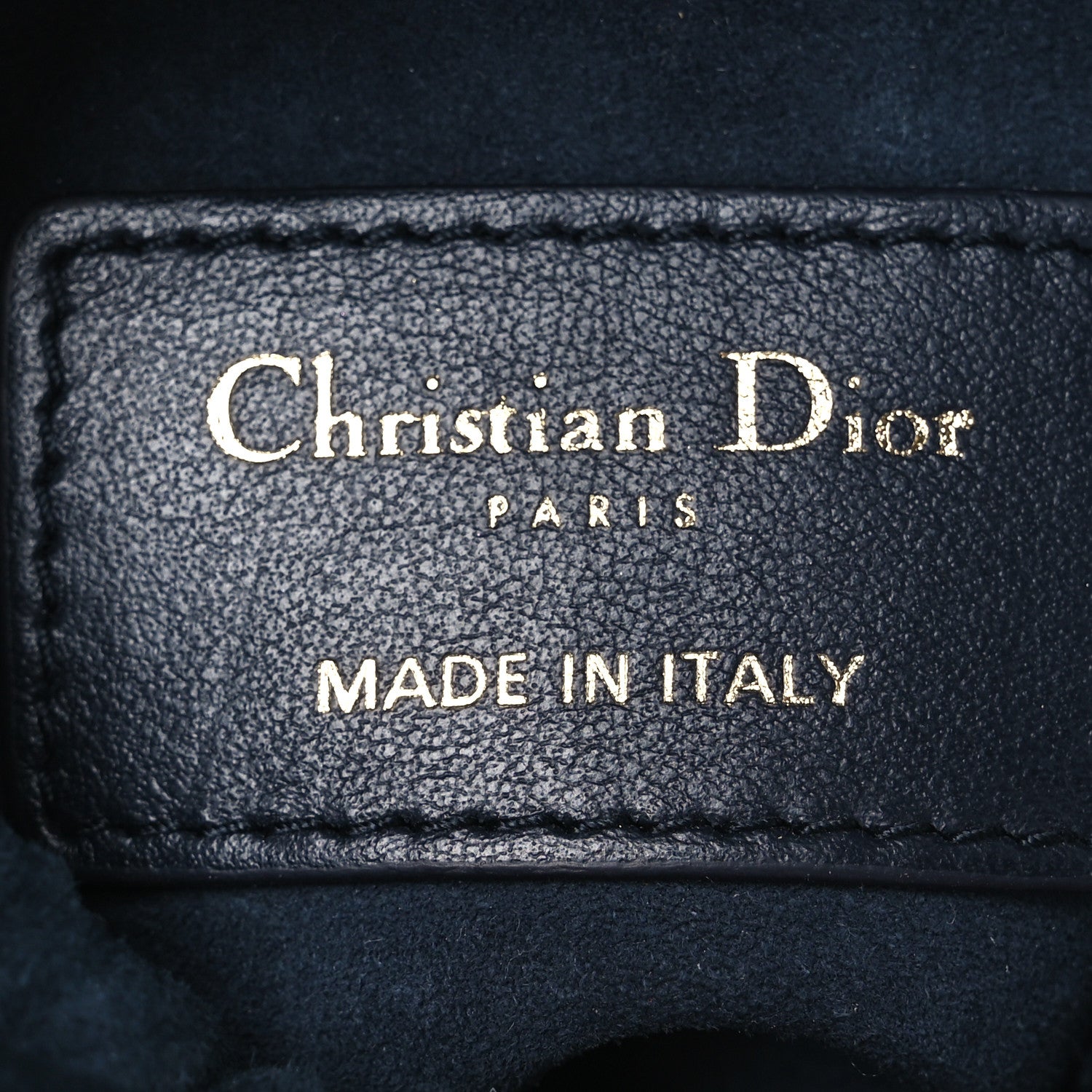 Christian Dior Calfskin Micro Dior Vibe Bucket Blue 1827767