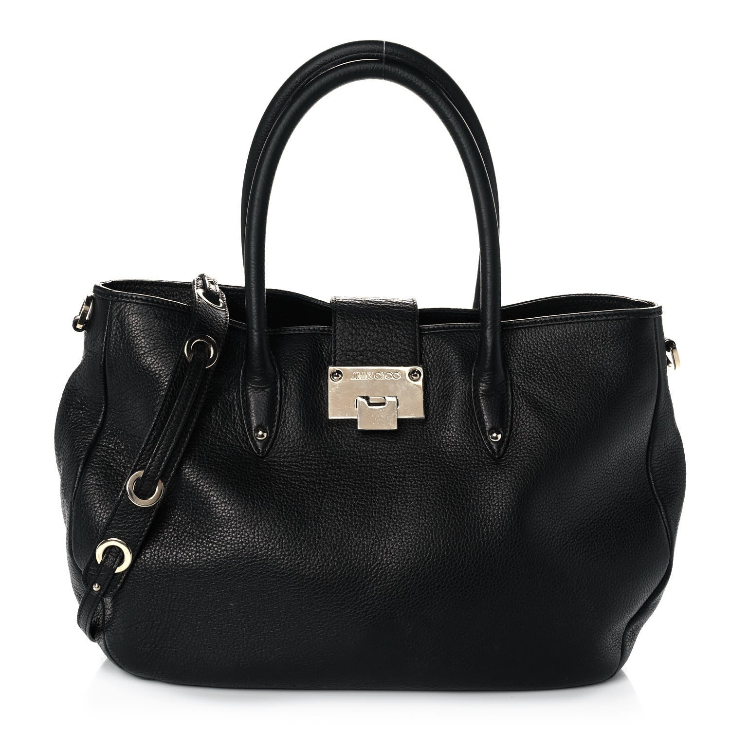 Jimmy Choo Grainy Calf Rania Black 1 of 10