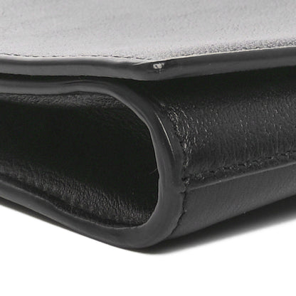 Saint Laurent Goatskin Monogram Large Belle De Jour Clutch Black 8 of 9